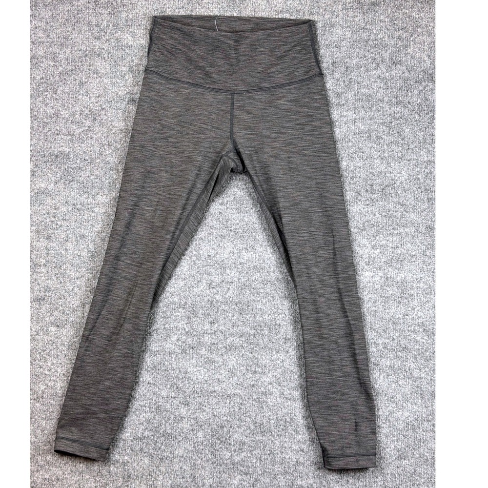 Lululemon Wunder Under High Rise Leggings Yoga Pants Space Grey Sz 6 Full Length